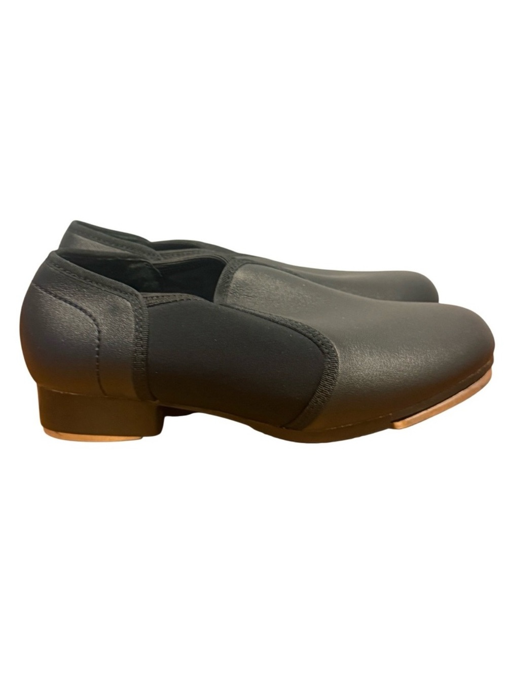 Black‎ Slip On Jazz Tap Shoes Kids Dance Performance Rhythm Size 11 Little Kid